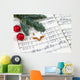Background Christmas Music Wall Mural