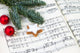 Background Christmas Music Wall Mural
