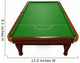 Snooker Table Isolated Wall Decal