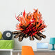 Fire of campfire with firewood Wall Decal