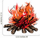Fire of campfire with firewood Wall Decal