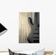 wood bass guitar Wall Mural