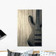 wood bass guitar Wall Mural