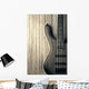 wood bass guitar Wall Mural