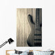 wood bass guitar Wall Mural