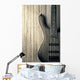 wood bass guitar Wall Mural