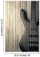 wood bass guitar Wall Mural