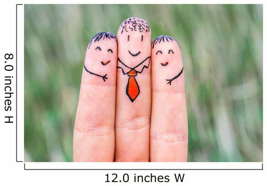 Happy three fingers Wall Mural