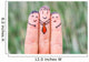 Happy three fingers Wall Mural