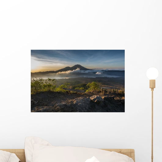 Ausblick Gunung Batur Auf Wall Decal