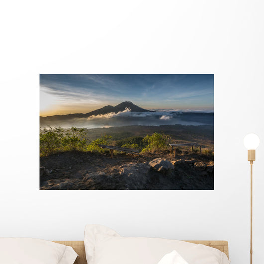 Ausblick Gunung Batur Auf Wall Decal
