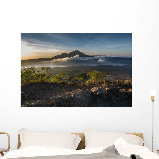 Ausblick Gunung Batur Auf Wall Decal