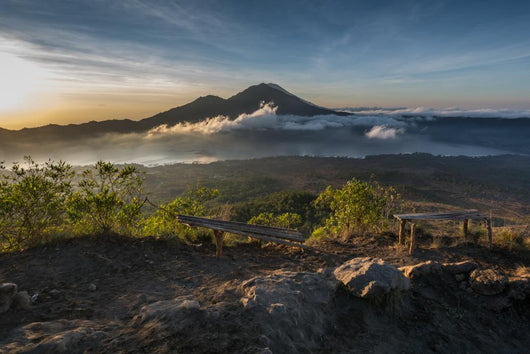 Ausblick Gunung Batur Auf Wall Decal