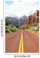 Canyon road mountains Wall Mural