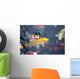 colorful carp Wall Mural