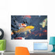 colorful carp Wall Mural
