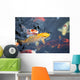 colorful carp Wall Mural