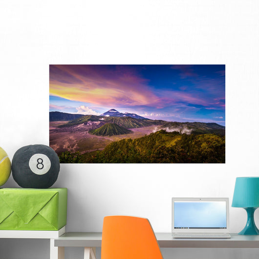 Mount Bromo Volcano East Wall Decal