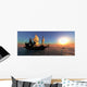Sailing Ship at Sea During Sunset Wall Decal