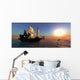 Sailing Ship at Sea During Sunset Wall Decal