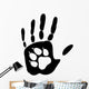 Pet Paw Handprint Wall Decal