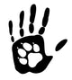 Pet Paw Handprint Wall Decal