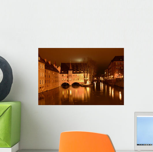 Nuremberg by night Wall Mural