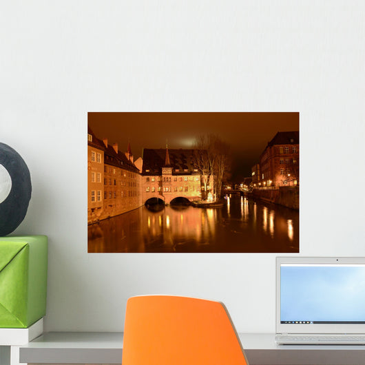 Nuremberg by night Wall Mural
