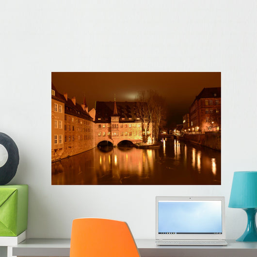 Nuremberg by night Wall Mural