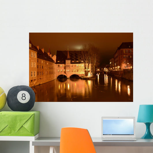 Nuremberg by night Wall Mural