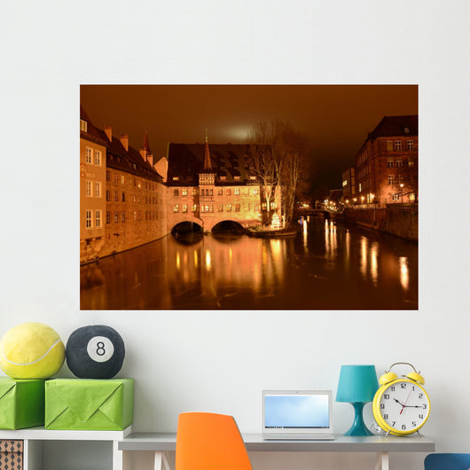 Nuremberg by night Wall Mural