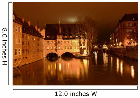 Nuremberg by night Wall Mural