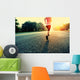 Woman Runner Running Sunrise Wall Decal