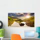 Forest River with Stones Wall Decal