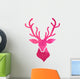 pink watercolor deer Wall Decal