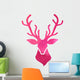 pink watercolor deer Wall Decal