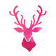 pink watercolor deer Wall Decal