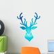 blue watercolor deer Wall Decal
