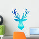 blue watercolor deer Wall Decal