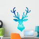 blue watercolor deer Wall Decal