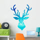 blue watercolor deer Wall Decal
