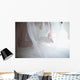 bride under veil Wall Mural