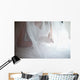 bride under veil Wall Mural