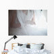 bride under veil Wall Mural