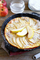 Delicious pie with pears in a frying pan Wall Mural