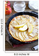 Delicious pie with pears in a frying pan Wall Mural