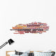 Customer Service wordcloud Wall Decal