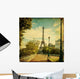 The Eiffel Tower in Paris in vintage style Wall Mural