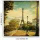 The Eiffel Tower in Paris in vintage style Wall Mural