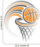 basketball ball Wall Decal